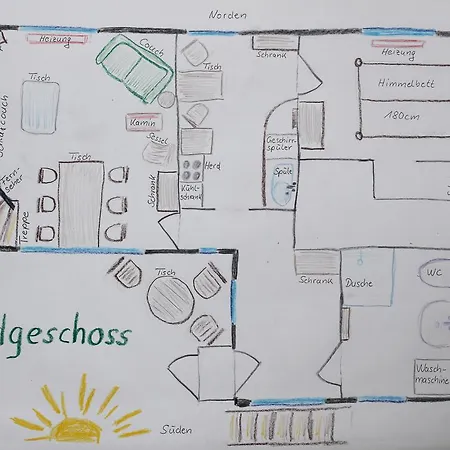 בית נופש Ferienhaus Am Muehlenberg בנץ